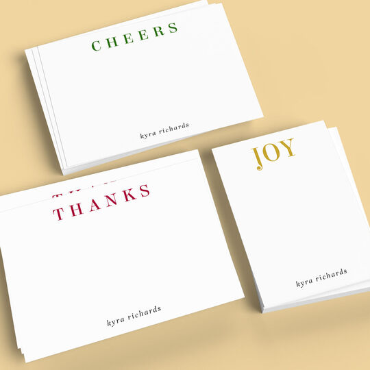 Holiday Joy Flat Note Card Collection